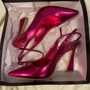 Metallic Pink Heels